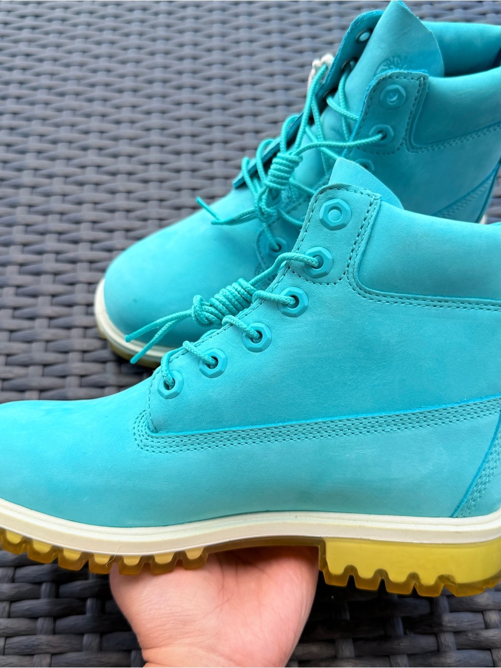 Timberland Women's Teal Nubuck Waterproof Boot US4.5 - Picture 4 of 12